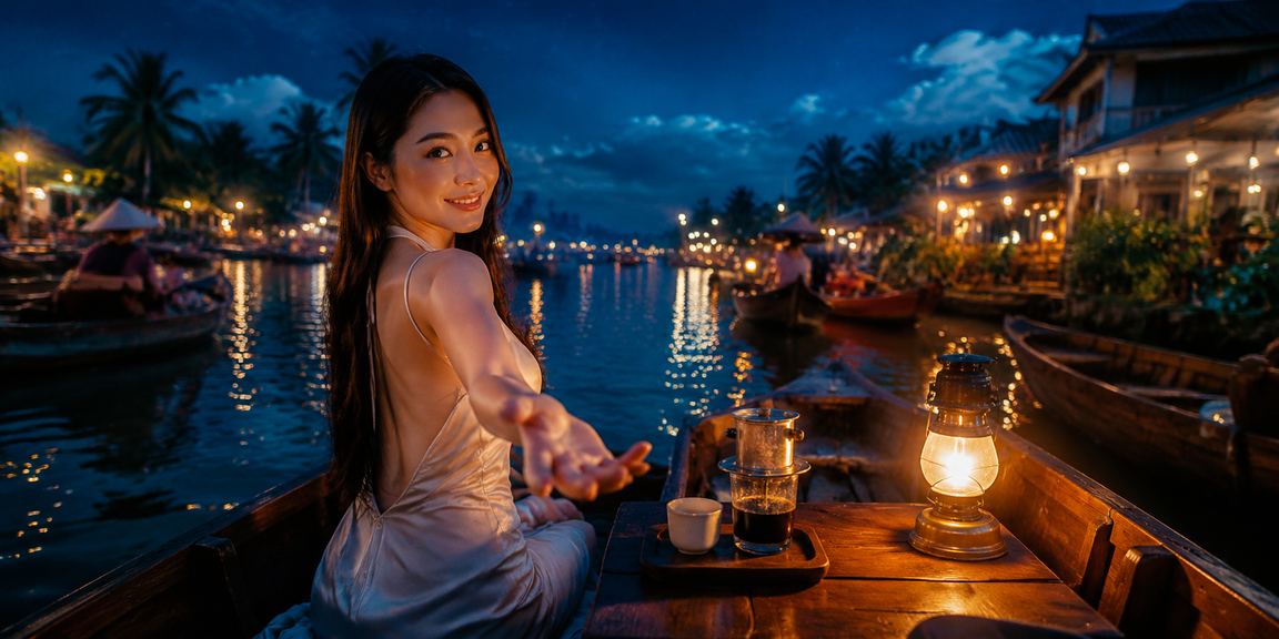 Người dùng thực hiện thanh toán di động tại miền Tây sông nước Việt Nam