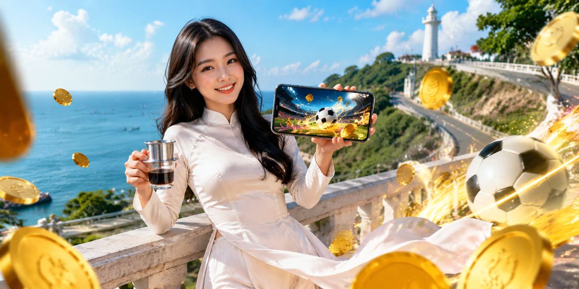 Người dùng chơi xổ số trên thiết bị di động tại Vũng Tàu